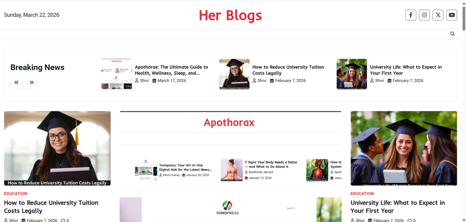 HerBlogs: Empowering Women Through Stories, Voices, and Shared Experiences
