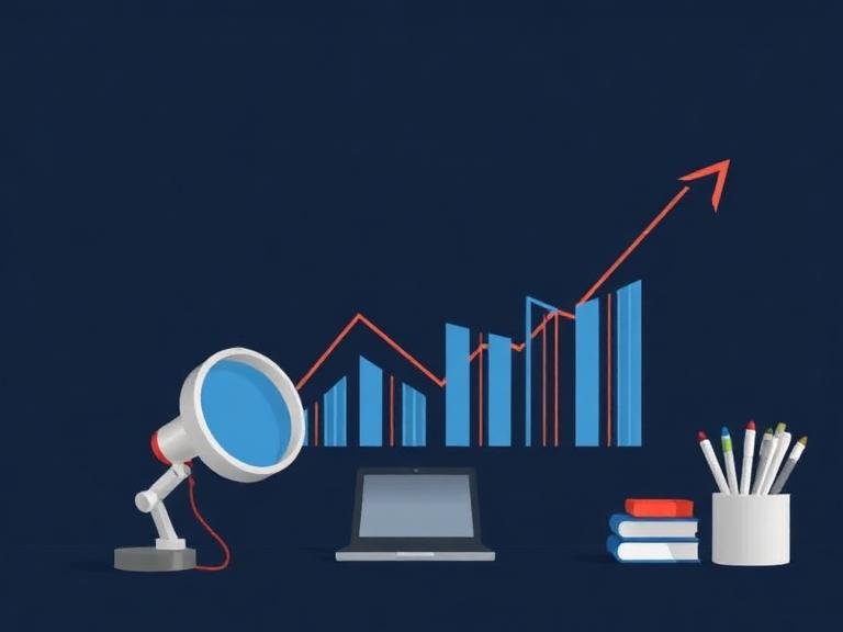 SEO expert analyzing organic website traffic growth with keyword research and search engine optimization strategy
